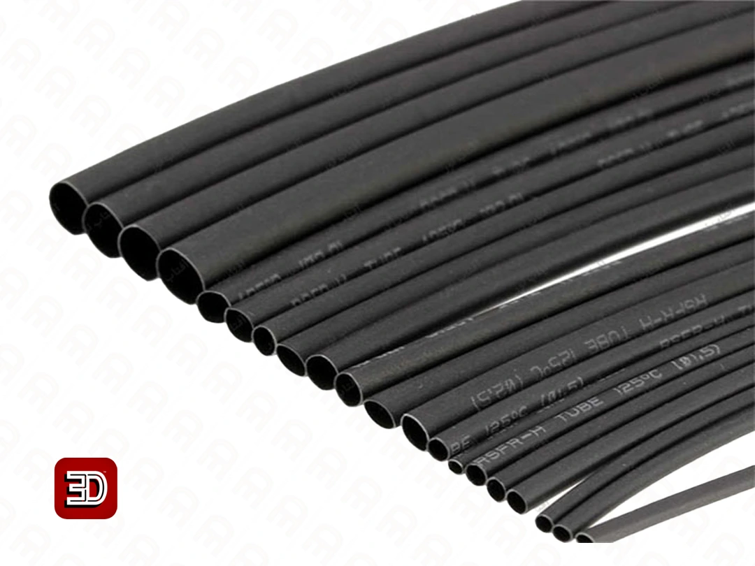 وارنیش حرارتی سایز 18 میلی‌متر یک متری مشکی