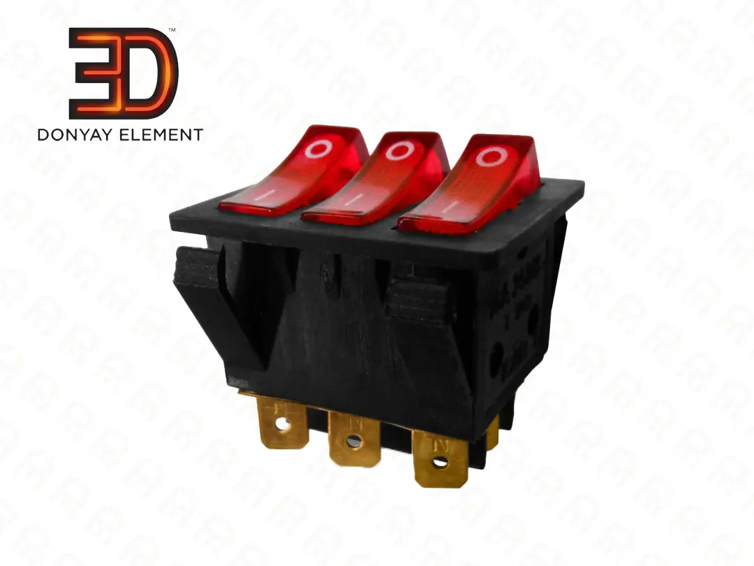 کلید سه پل چراغ دار لاماسو