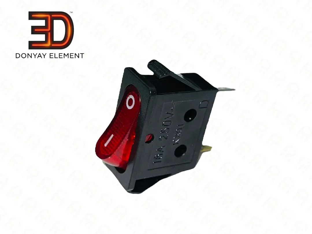 کلید تک پل باریک چراغ دار 